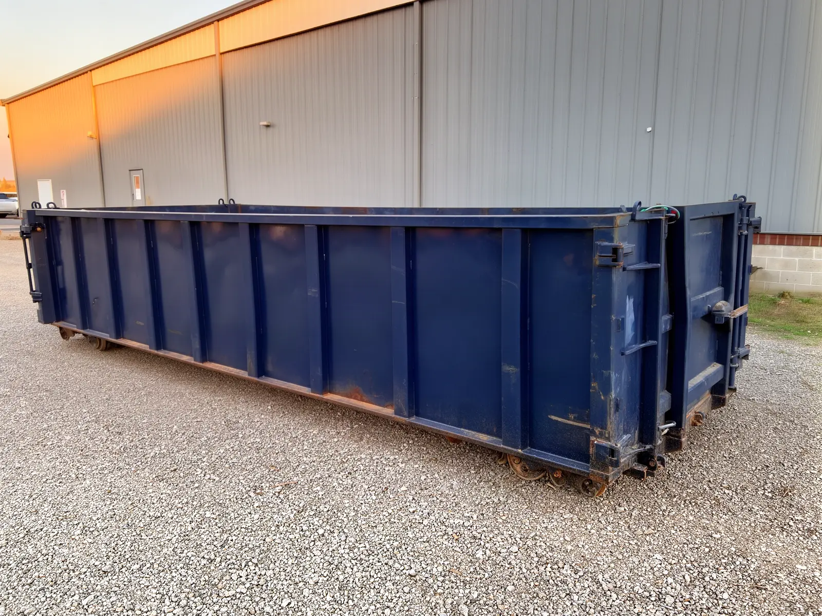 Roll-off dumpster from Dahl's Dumpster Rental in Castle Hayne, NC